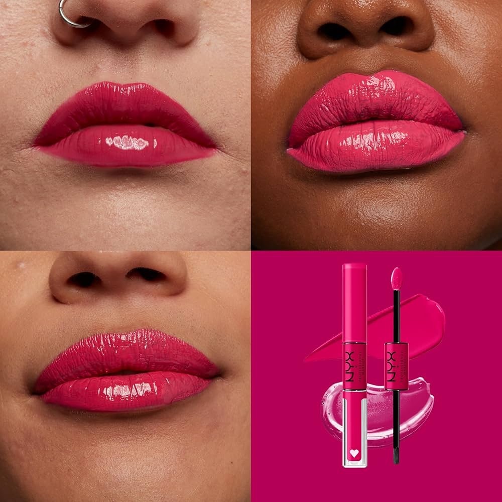 NYX Shine Loud Liquid Lipstick Duo - Lead Everything - Picture 3 of 4